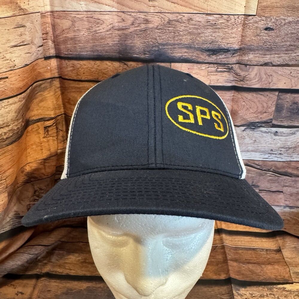 SPS Plainview Line Yupoong The Classics Trucker Hat Blue Mesh Snapback Cap